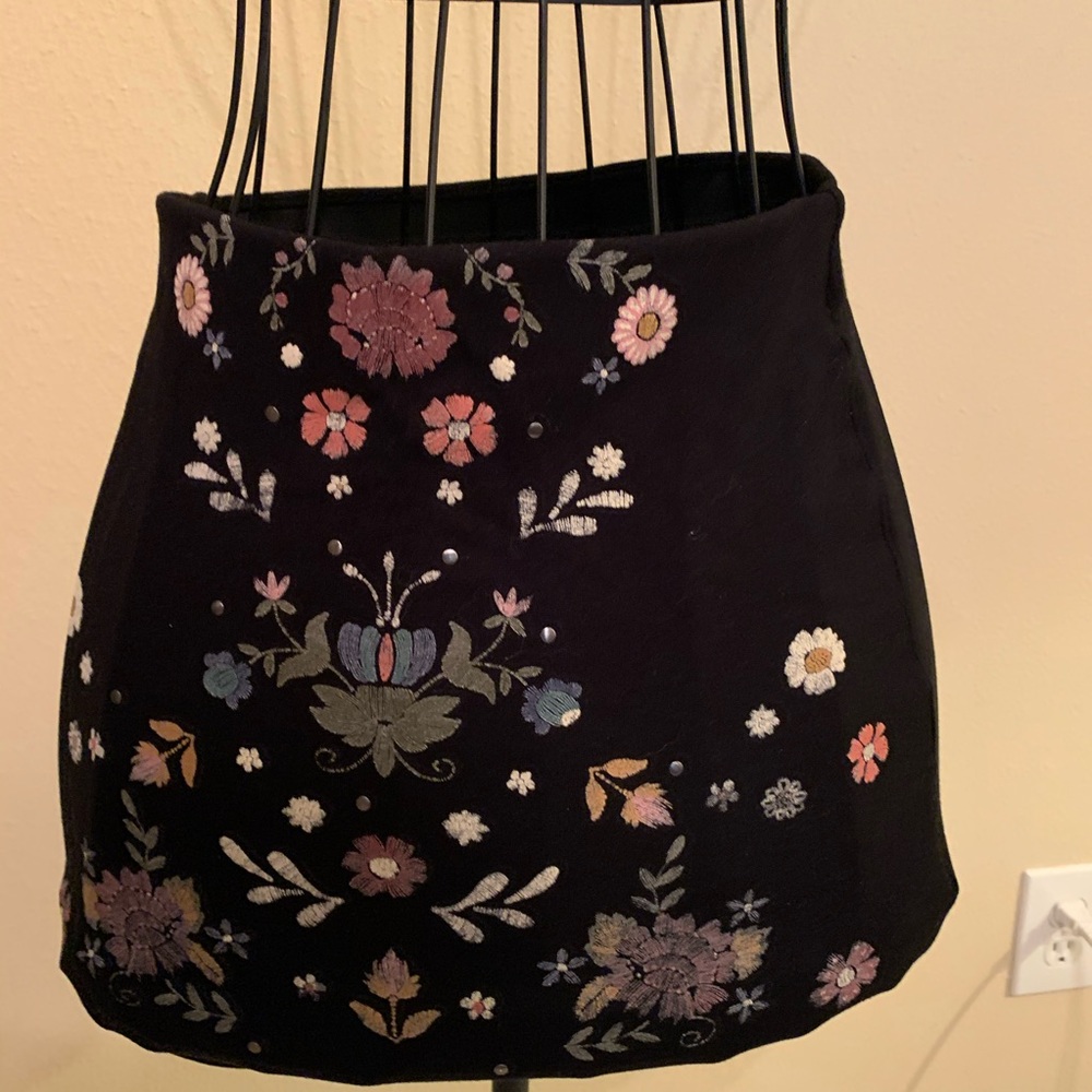 Bershka BSK girl knit mini skirt